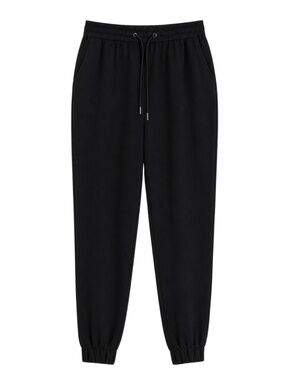 Reitmans Black Silky Twill Joggers w Drawstring Waist – Large LONG - NWoT
